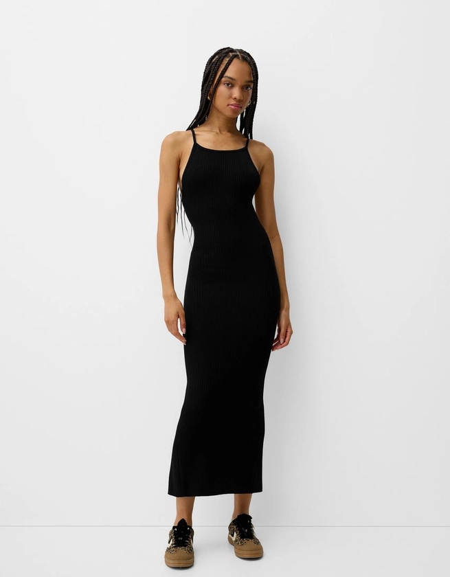 Robe midi dos nu - Femme