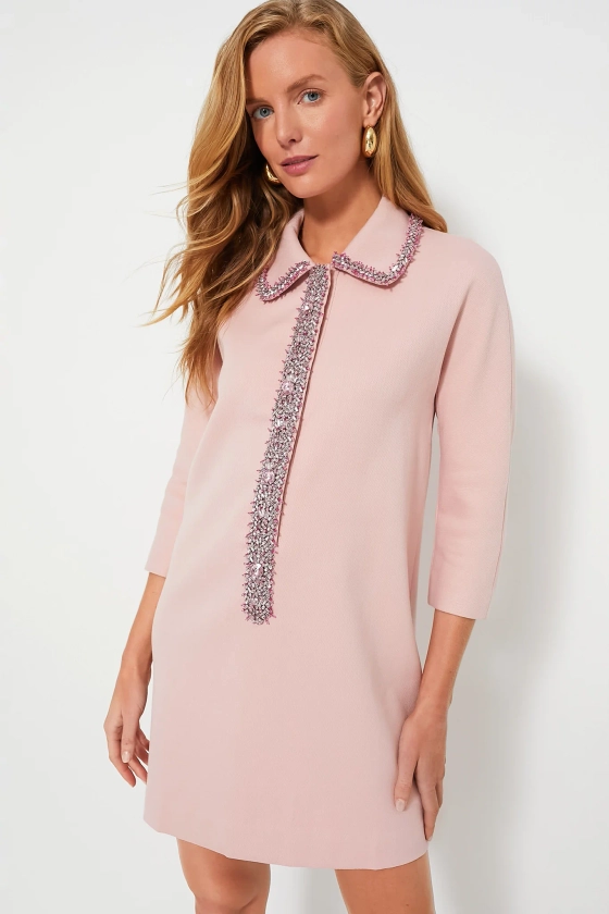 Powder Pink Embellished Nicola Dress