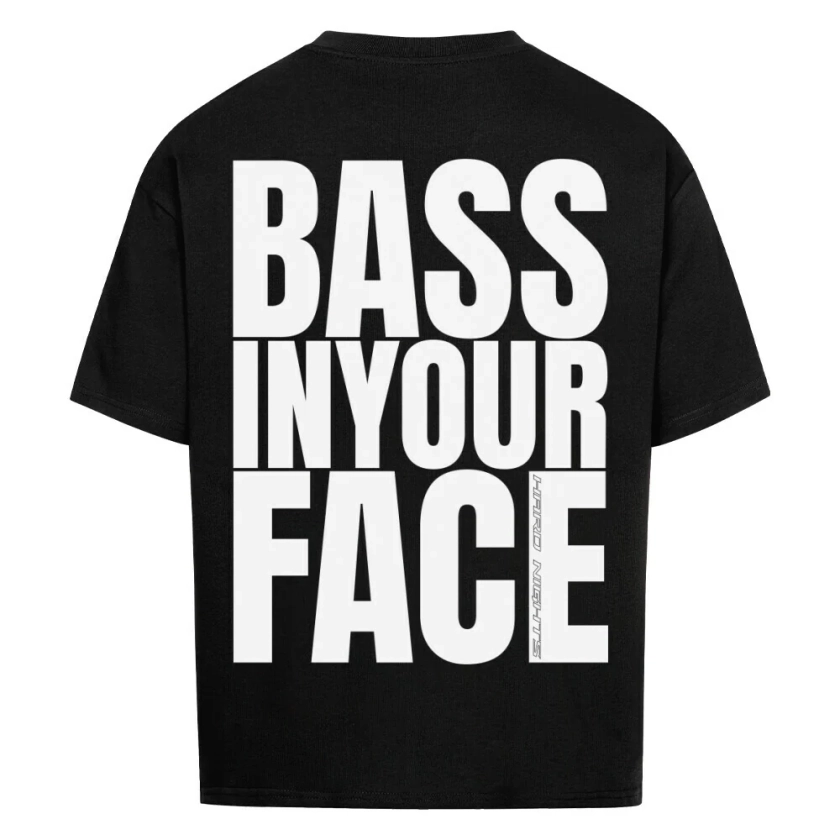 Chemise surdimensionnée Bass in your face (Backprint)