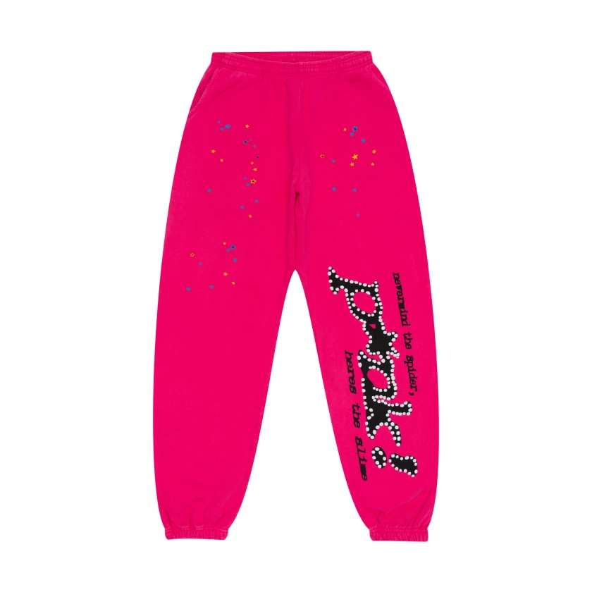 Spider Worldwide Punk Sweatpants Pink