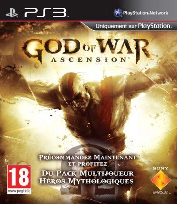 God Of War - Ascension PS3 - Jeux Vidéo | Rakuten