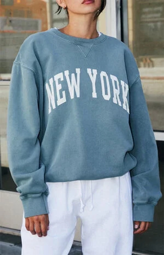John Galt Erica New York Crew Neck Sweatshirt | PacSun