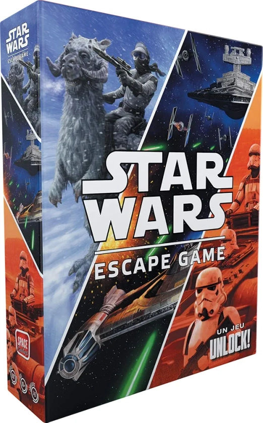 Asmodee - Space Cowboys - Unlock! Star Wars - Escape Game pour Adultes & Enfants dès 10 Ans - UNbox Now - Jeu de Cartes Coopératif - avec Application Gratuite - 1 à 6 Joueurs - 60 Min - en Français : Amazon.fr: Jeux et Jouets