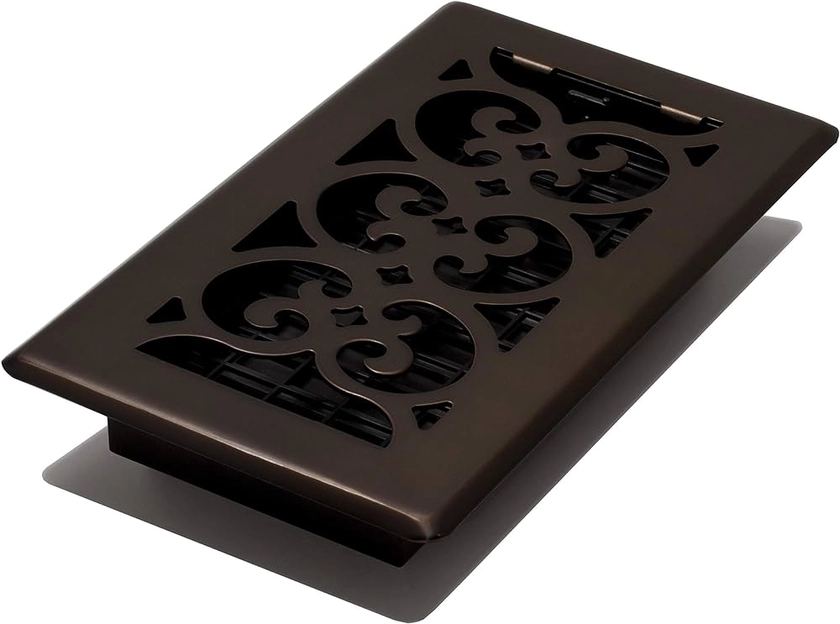 Decor Grates SPH408-RB Floor Register, 4x8 Inches, Rubbed Bronze Finish