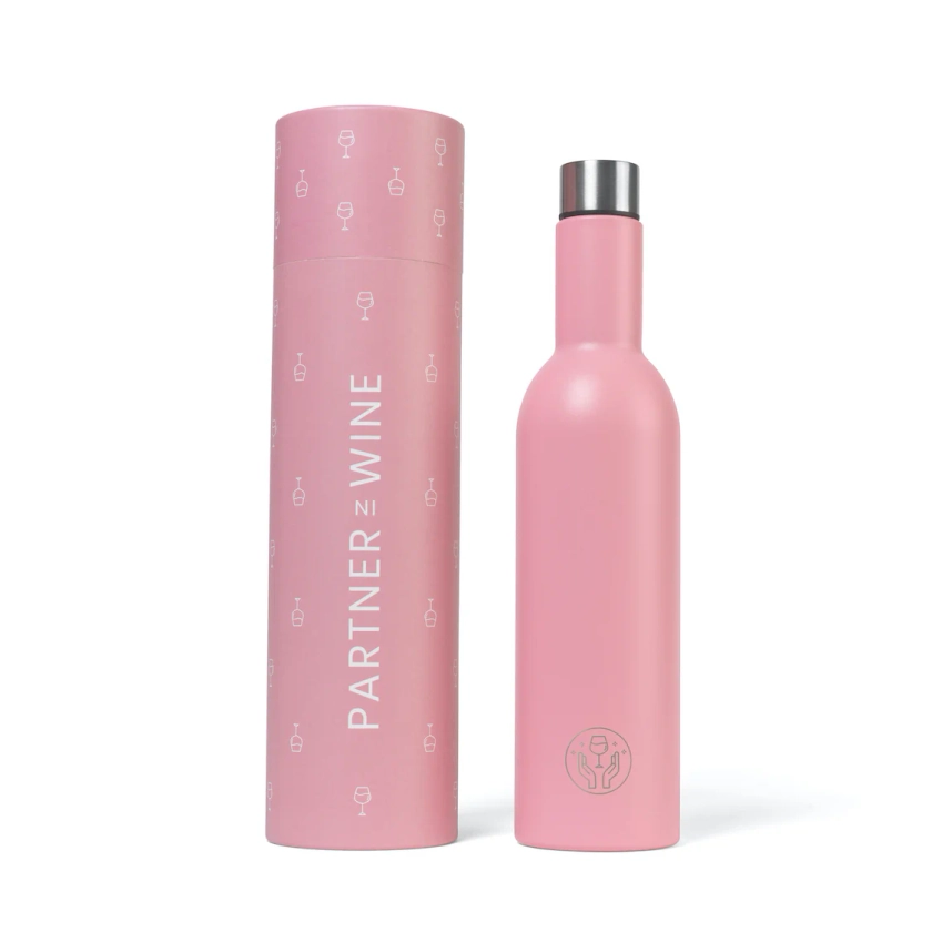 Pink Insulated Wine Bottle | Partner in Wine