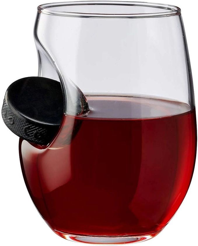 BenShot Hockey Puck Wine Glass - 15oz | Made in the USA