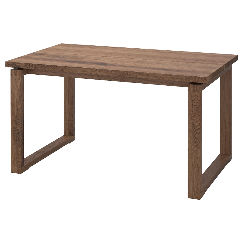 MÖRBYLÅNGA Table, plaqué chêne teinté brun, 140x85 cm - IKEA