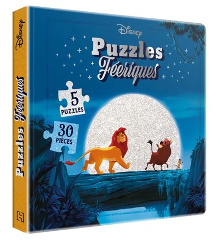 Les Grands Classiques Disney -  : DISNEY - Puzzles Féeriques - 5 puzzles 30 pièces