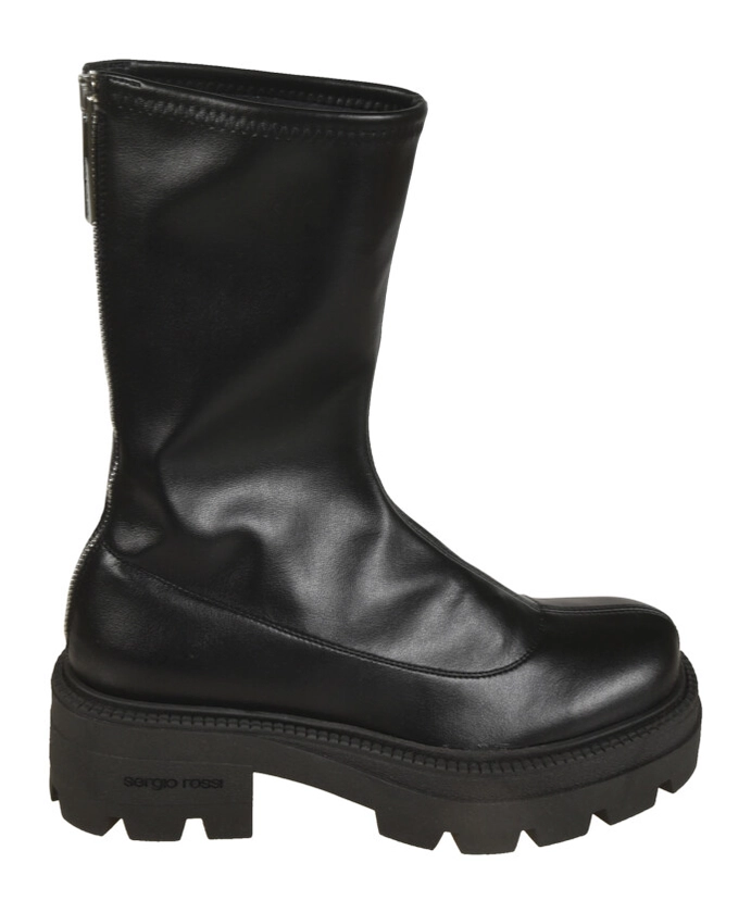 Bottes Noires en Cuir | Sergio Rossi | Homme | Miinto