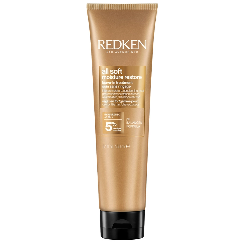 Redken All Soft Moisture Restore Leave-In Treatment for Dry Hair with Argan Oil and Hyaluronic Acid 150ml | LOOKFANTASTIC