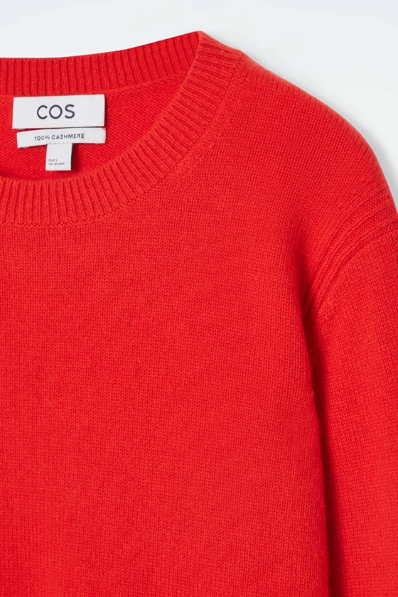 PULL EN PUR CACHEMIRE - Rouge éclatant - Knitwear - COS