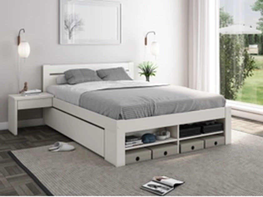 Noomi Pradis Storage Bed White (FSC-Certified)