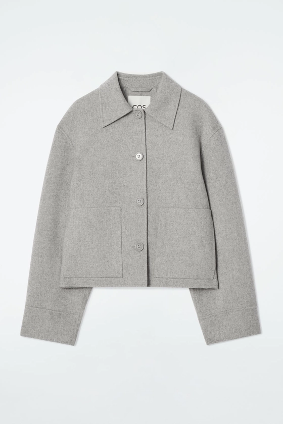 BOXY DOUBLE-FACED WOOL JACKET