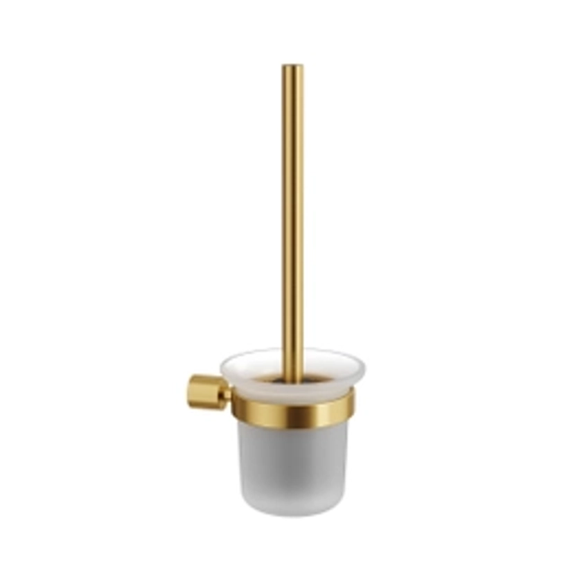 Toilet Brush Holder Brushed Brass