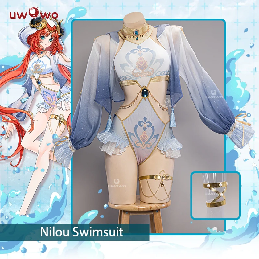 【In Stock】Exclusive Uwowo Genshin Impact Fanart Nilou Swimsuit Cosplay