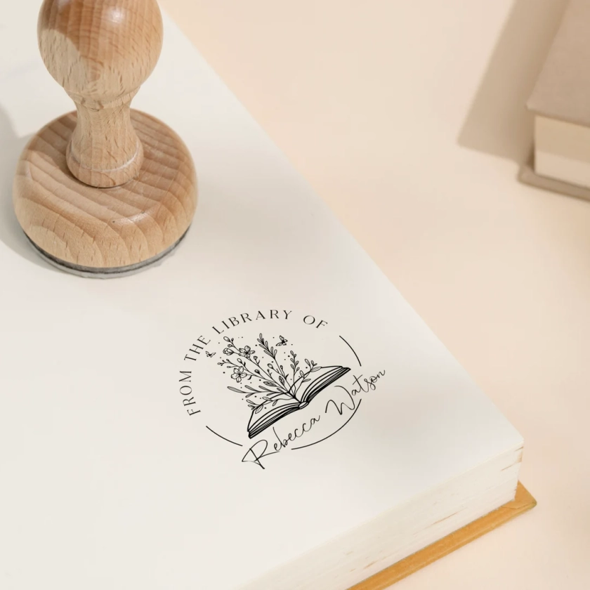 BOOK STAMP Custom Library Stamp Embosser Stamp From the Library of Stamp Book Lover Personalized Stamp Book Embosser - Etsy Ireland
