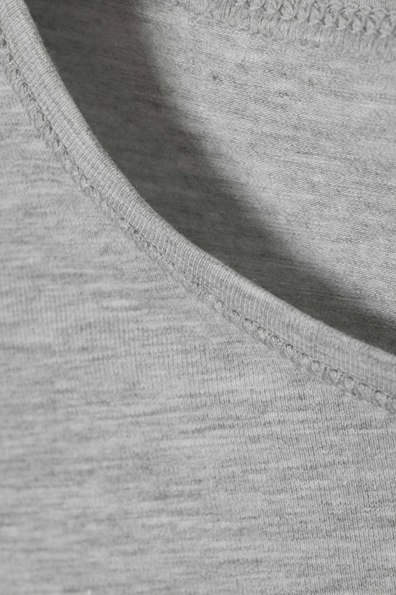 Slim Fitted Long Sleeve - Dusty Grey - Weekday GB