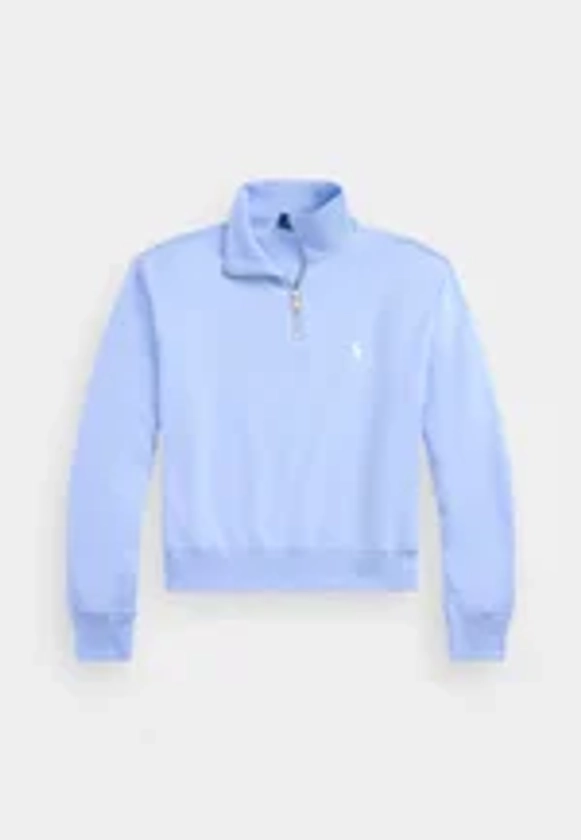 Polo Ralph Lauren FLEECE QUARTER ZIP - Sweatshirt - office blue/bleu chiné - ZALANDO.FR