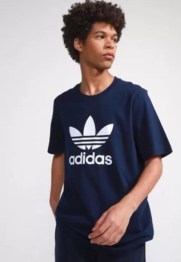 Camiseta adidas Originals Trefoil Azul-Marinho