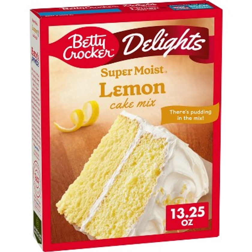 Betty Crocker Delights Lemon Super Moist Cake Mix - 13.25oz