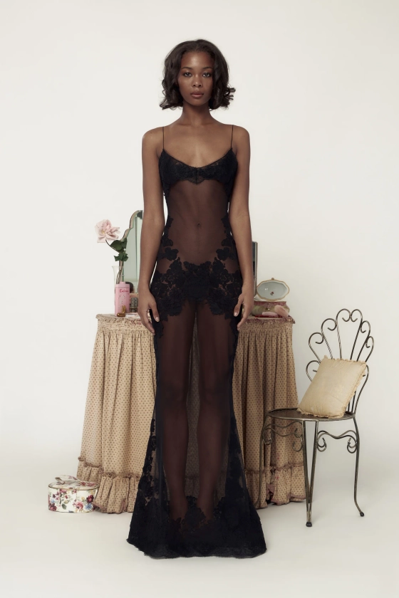 Anemone Gown Noir (Pre Order)