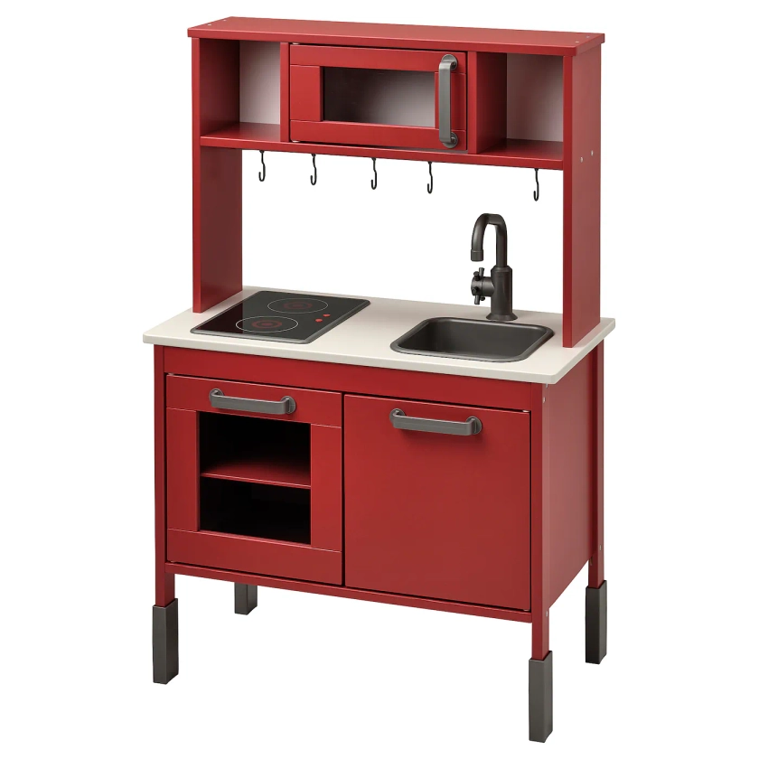 DUKTIG mini cuisine, rouge, 72x40x109 cm - IKEA