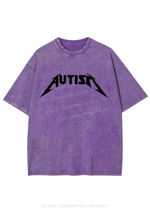 Autism Patient Y2K Washed Tee Cherrykitten