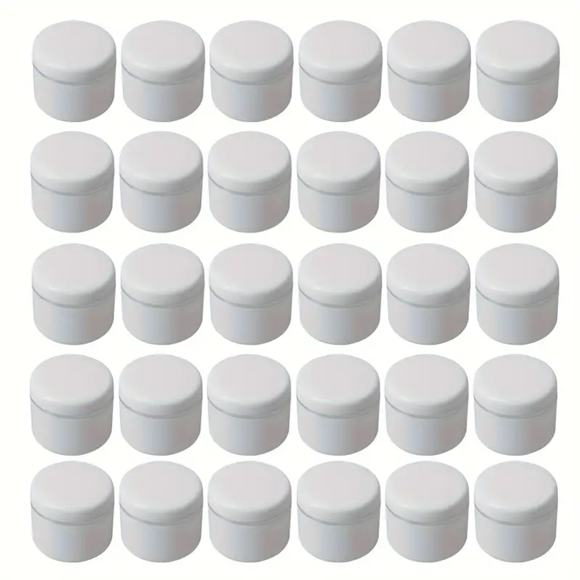 30pcs 30g Empty Cream Jars, Refillable Cosmetic Container Storage Jars With Lids, Perfect Travel Jars For Cosmetics, Face Cream Lotion And More Beauty
