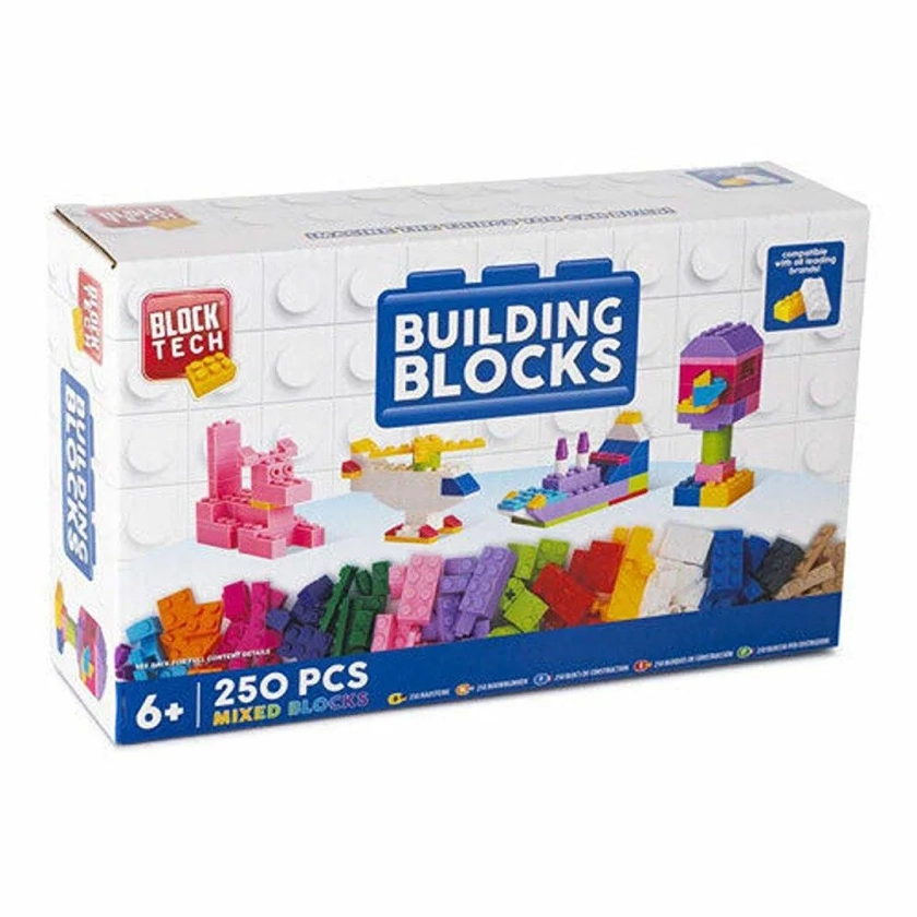 Construction Toys | 250 Piece Building Blocks | Block Tech