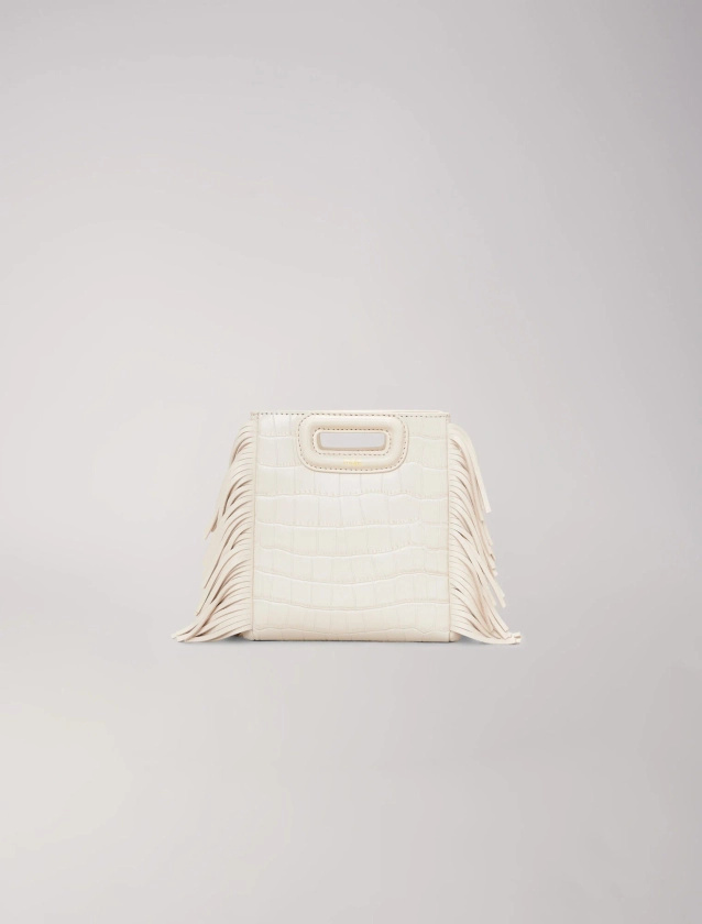 Sac M Mini en cuir effet croco