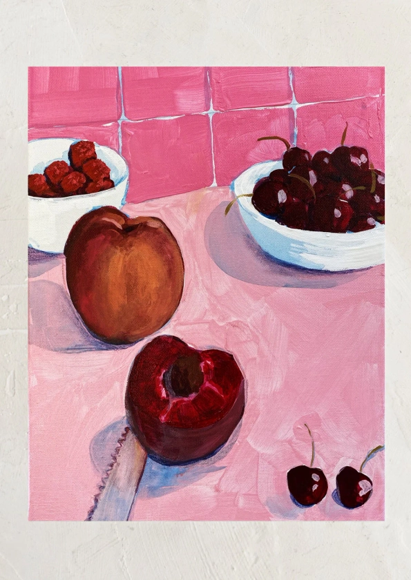 Still Life With Cherries Print | LEIF