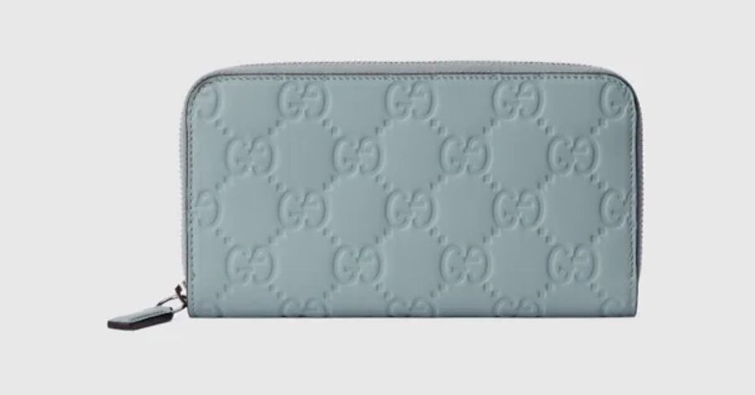 Gucci GG rubber-effect zip around wallet