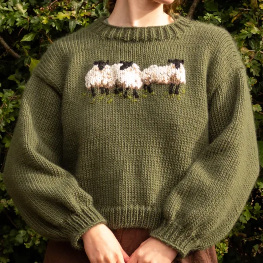 Embroidered Sheep Jumper - Lillian Greenough