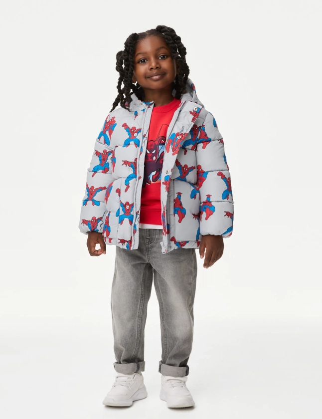 Spider-Man™ Padded Coat (2-8 Yrs) | M&S Collection | M&S