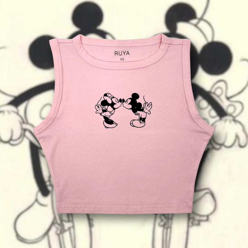 Mouse Smooches Crop Tank | Mickey & Minnie | Valentine's Day | Disney