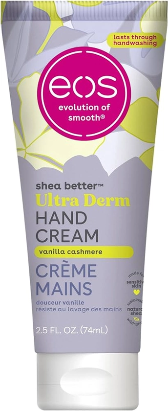 eos Shea Better Hand Cream, Vanilla Cashmere, Natural Shea Butter, 24HR Hydration, 74 ml