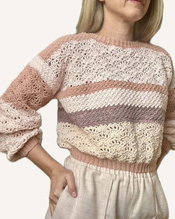 Clara Sweater | Crochet Pattern | Larami Loops