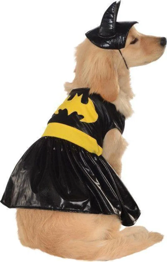 Rubie's unisex adult DC Heroes and Villains Collection Pet Costume, Batgirl Party Goods, Black/Gray, XL Neck 20 Girth 27 Back 28 US