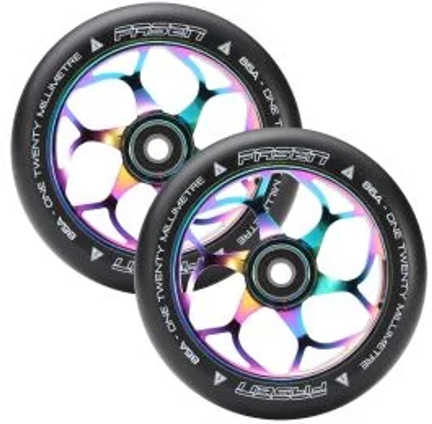 Fasen 120mm 6 Spoke Wheel Oil Slick | Pair