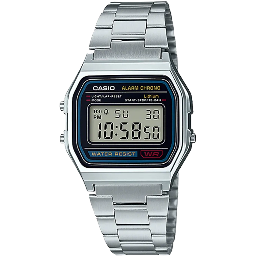 A158WA-1 | Vintage Silver Stainless Steel Metal Watch | CASIO