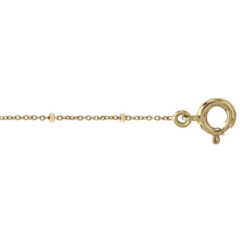 Achat Collier chaine boules alternées or jaune 18k