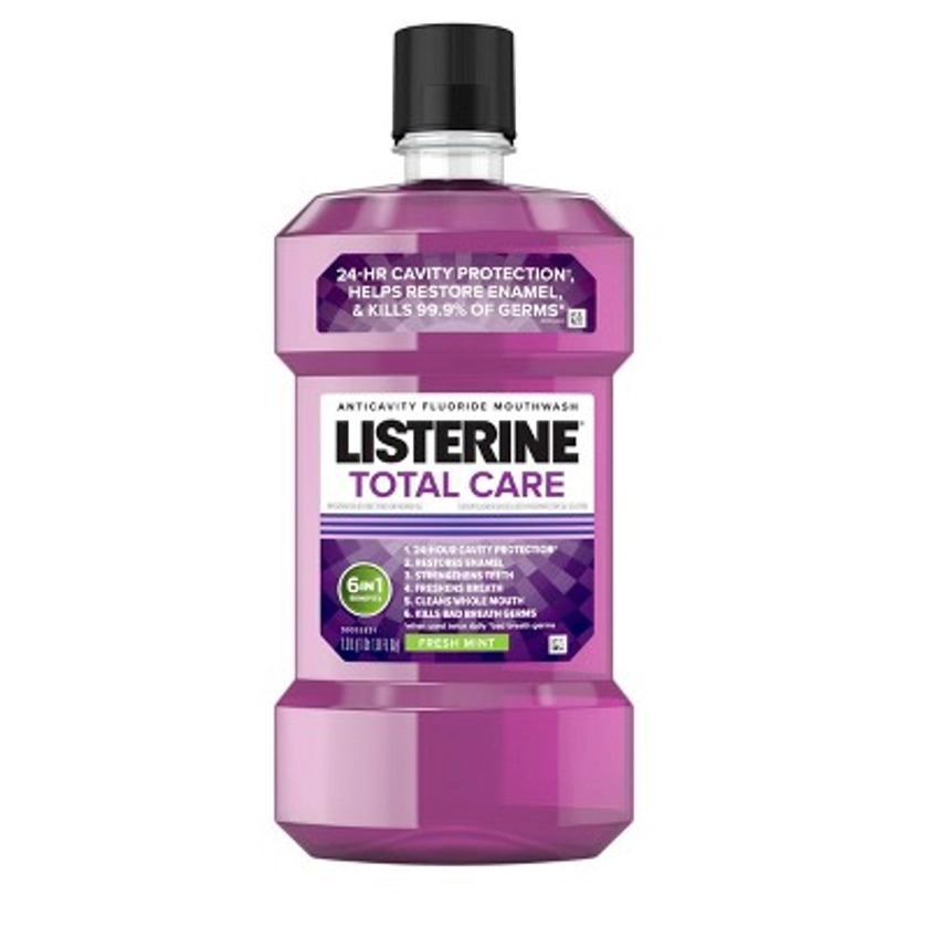 Listerine Total Care Anticavity Fluoride Mouthwash - 1L