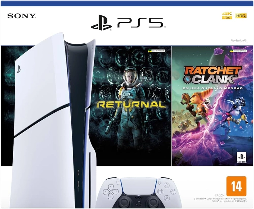 PlayStation®5 Slim Disk + 2 Jogos : Amazon.com.br: Games e Consoles