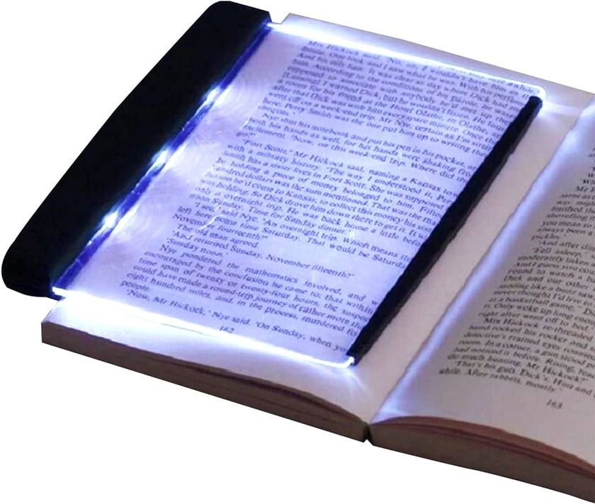 BASTOUR Lightwedge Book Light, Lampe de Lecture à LED, Lampe Livre à LED, pour Lecture de Nuit au lit, Taille réduite, Protection des Yeux, Portable Lampe de Lecture