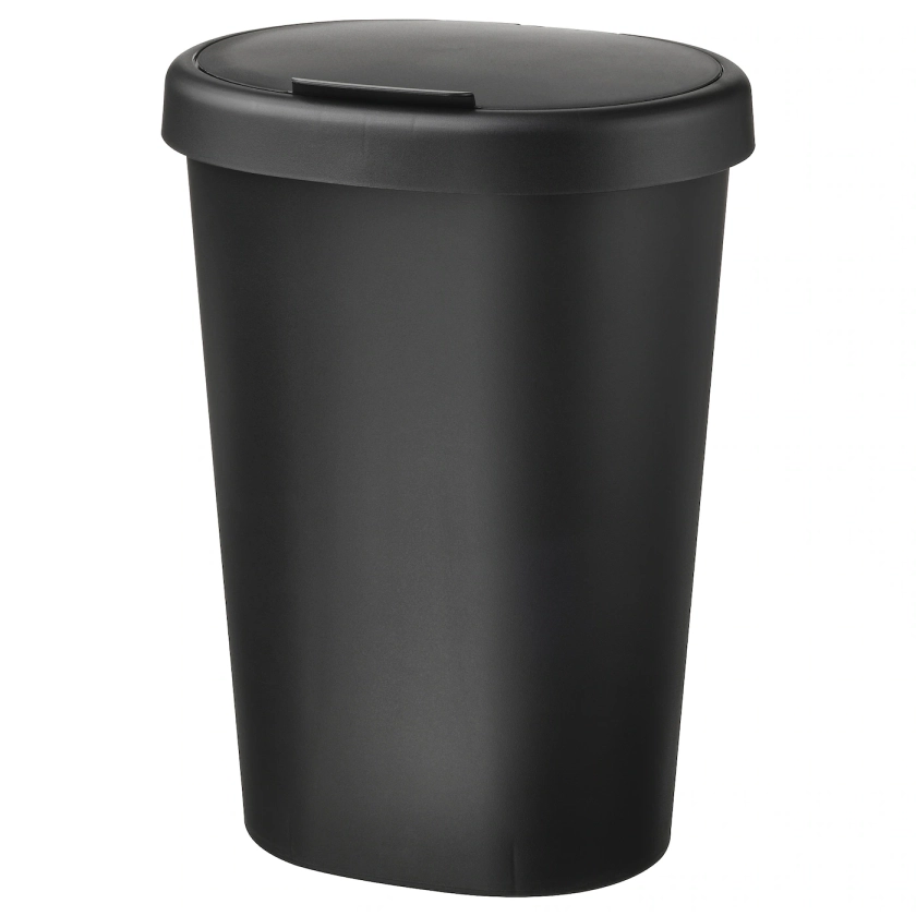 HÖLASS Bin with lid - black 2 gallon