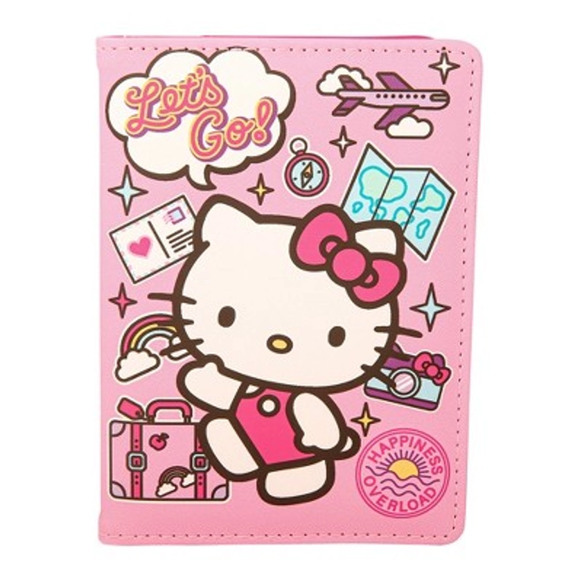 Sanrio Hello Kitty Passport Holder - Cute Travel Wallet for Hello Kitty Fans, Authentic Officially Licensed
