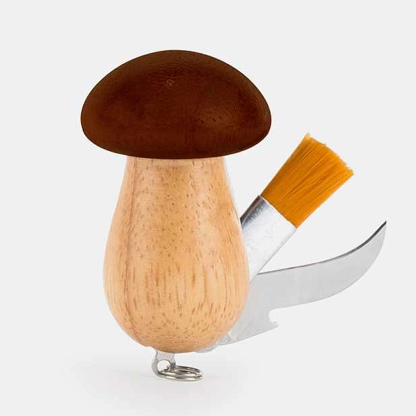 Porte-clé multi-outils pour aller aux champignons. Curiosite