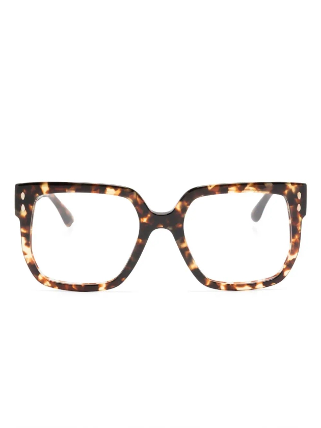 Isabel Marant Eyewear Lunettes De Vue Carrées à Effet Écailles De Tortue - Farfetch