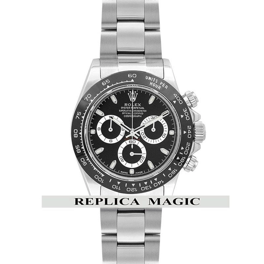 Rolex Daytona 116500LN Black Dial In Steel replica watch - Replica Magic Watch