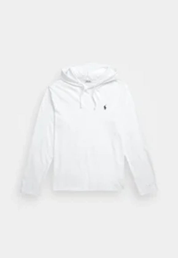 Polo Ralph Lauren JERSEY HOODED T-SHIRT - Felpa con cappuccio - white/bianco - Zalando.it